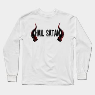 Hail Satan Horns Long Sleeve T-Shirt